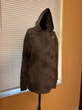 Empyre Charcoal Gray Tie-Dye Hooded Sweatshirt